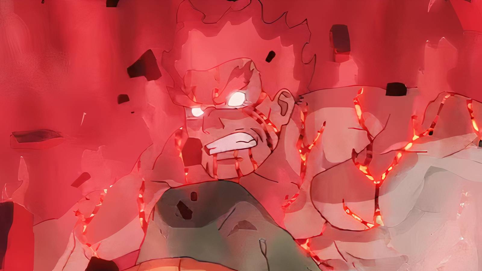 Might Guy unleashing inner gates