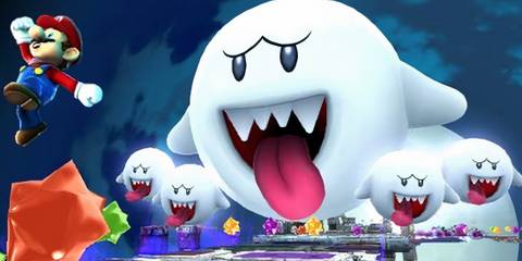 Mario running from Boos