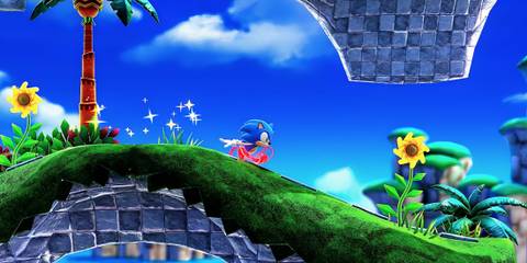 Sonic running through Green Hill Zone
