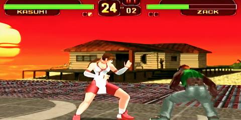 Kasumi fighring Zack