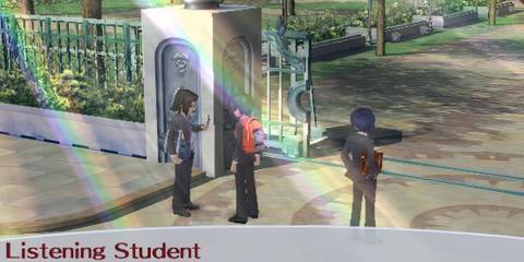 Students chatting in Persona 3