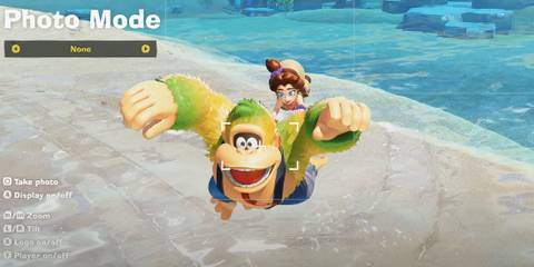 DK with Pauline camera mode Donkey Kong Bananza