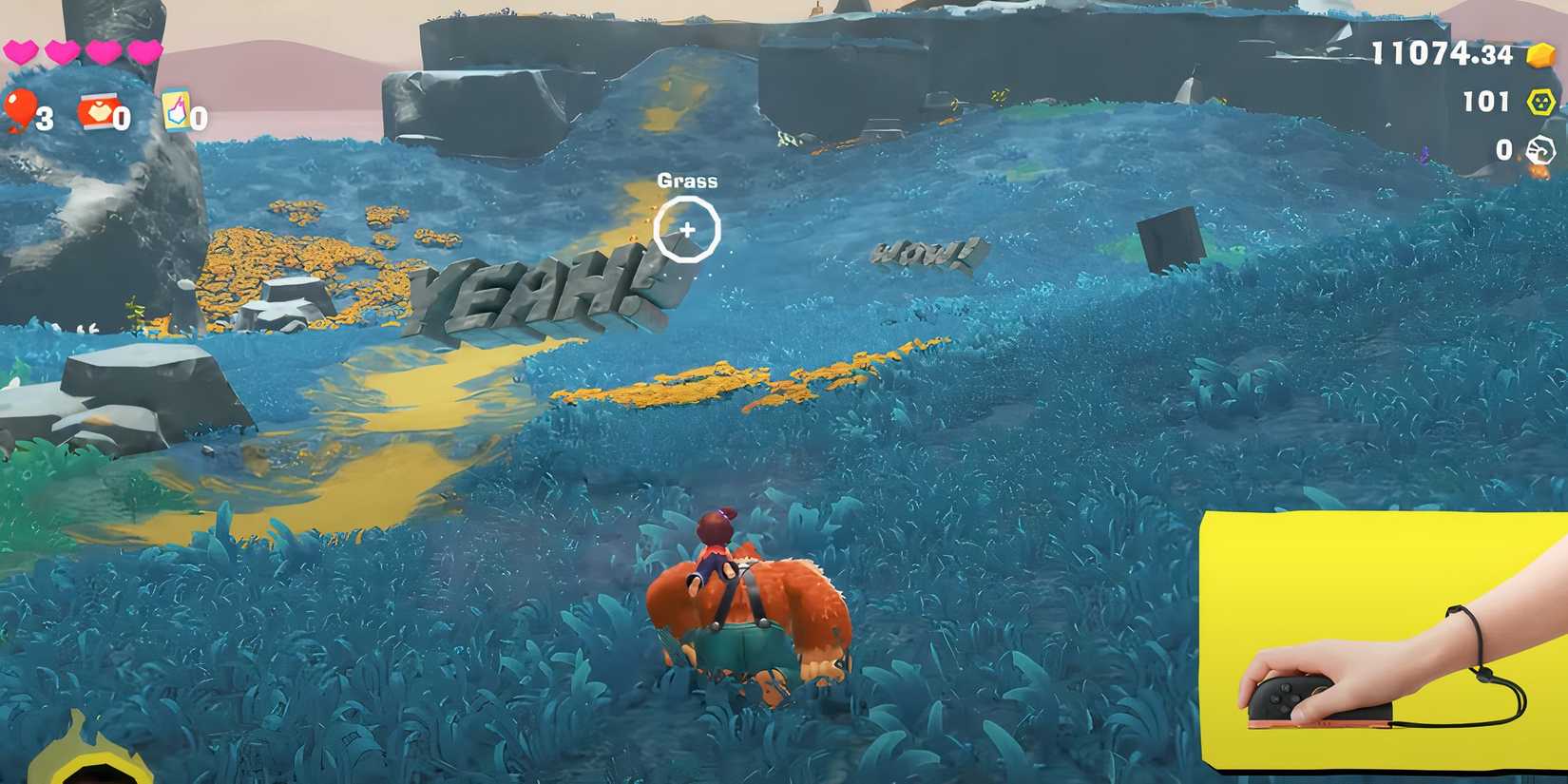 Player 2 controlling Pauline in Donkey Kong Bananza