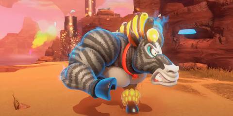 DK in his zebra mode Donkey Kong Bananza