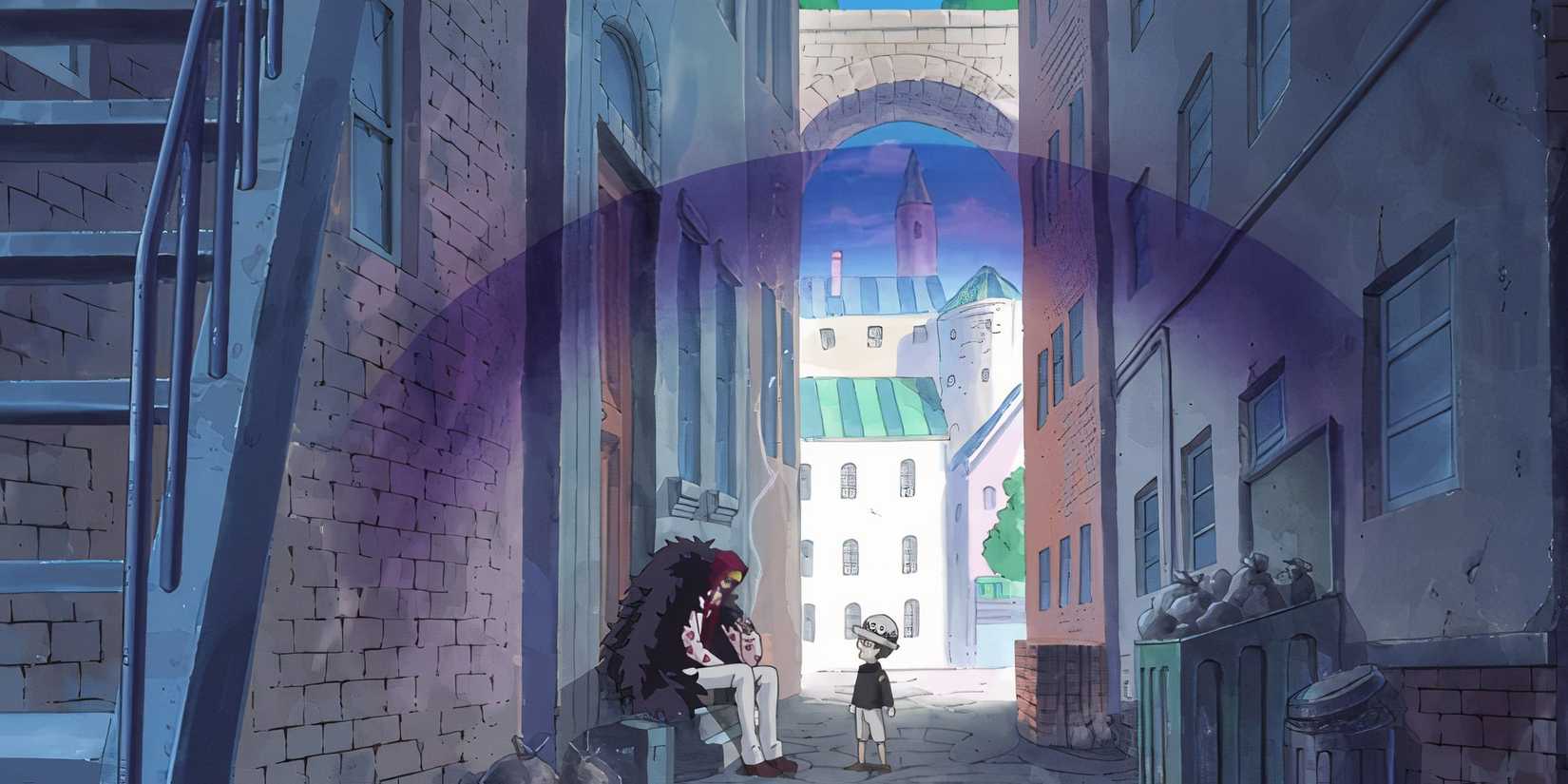 Coazon using the sound sound fruit to hide Law's voice in One Piece