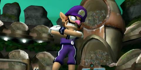 Waluigi crossing his arms