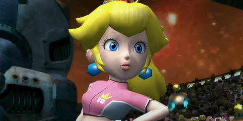 Peach in Super Mario Strikers