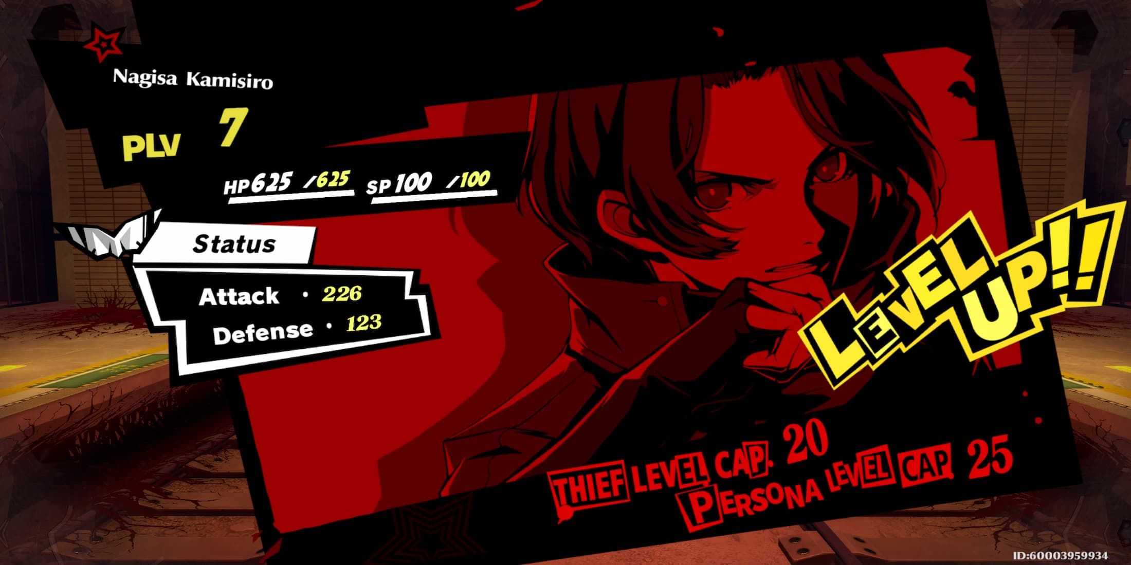 The Level -Up screen for amazement