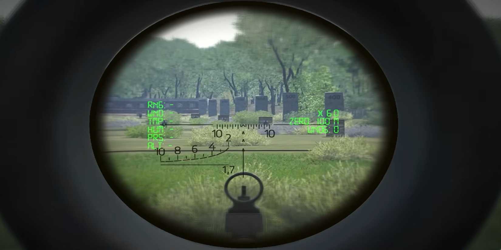 SCUM SVD looking through long range scope