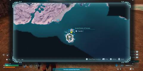 Sealed Realm of Terraria map location in Palworld