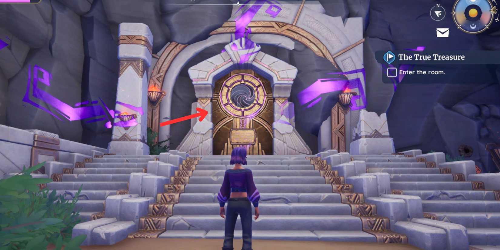 Secret Cave entrance in Palia's The True Treasure quest