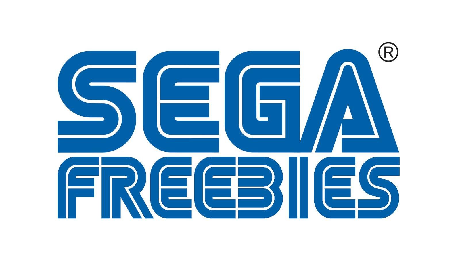 Sega Freebies tagline on white background 2x1 composite