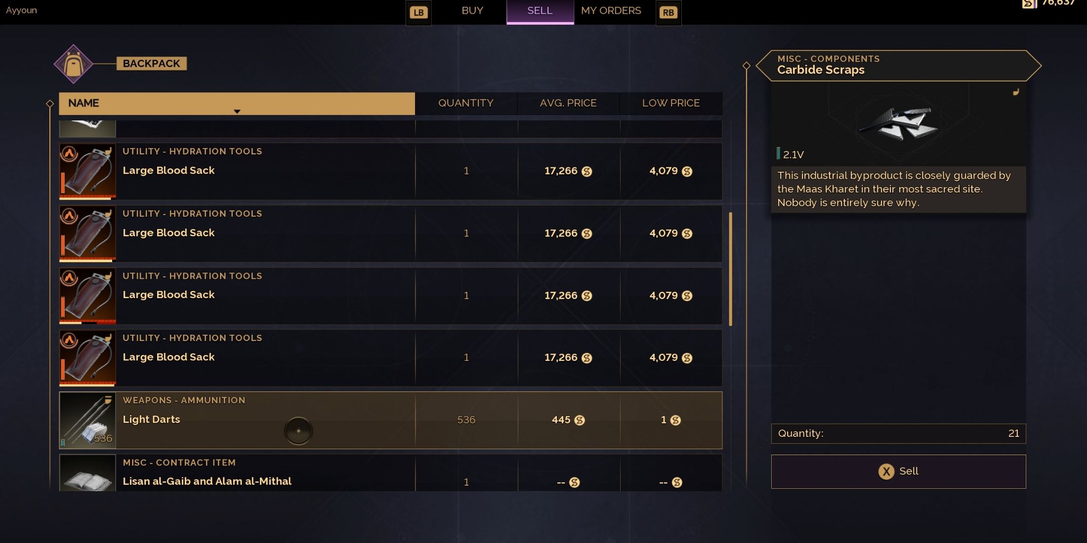 Player Trade Market Location in Dune Awakening