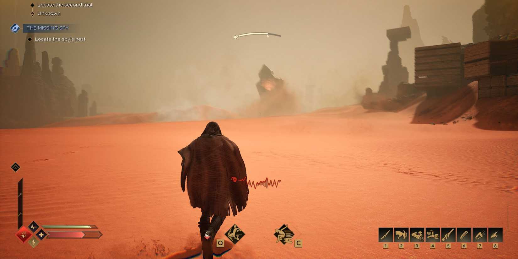 Shai-Hulud Sandworm in Desert Dune Awakening