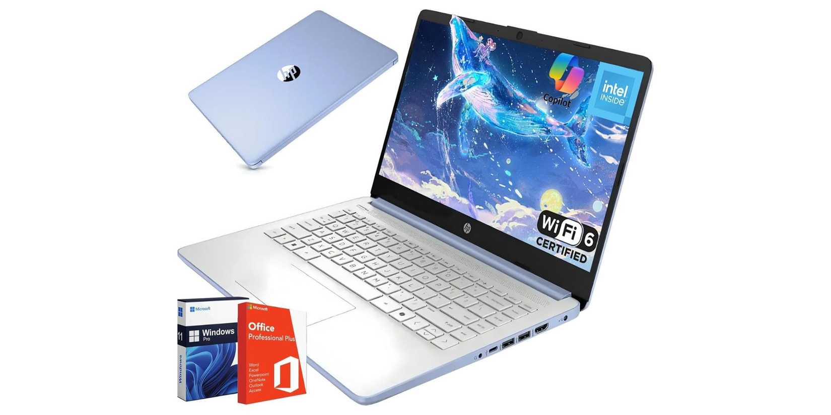 Image of a HP laptop on a white background.