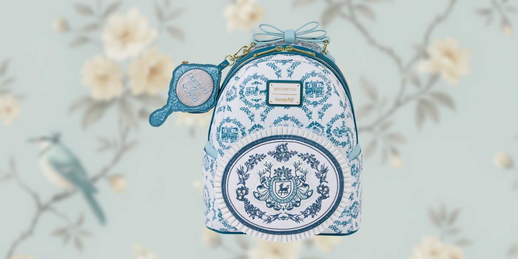 Image of the Loungefly X Bridgerton Bag. 