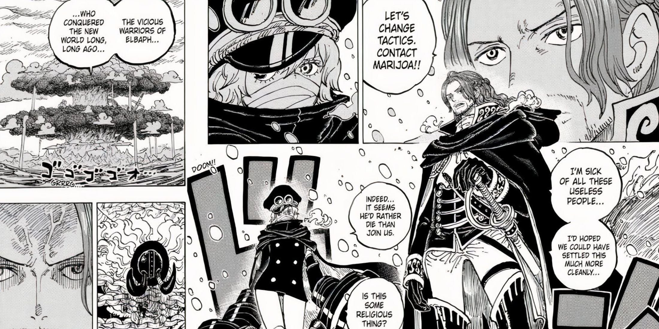 Shamrock and Gunko in Elbaf - One Piece