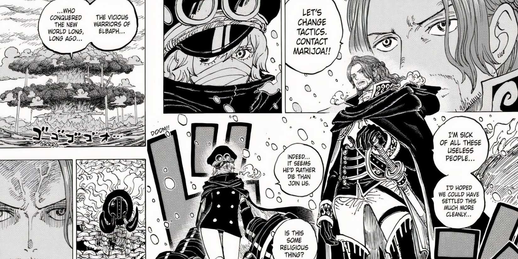 Shamrock and Gunko in Elbaf - One Piece