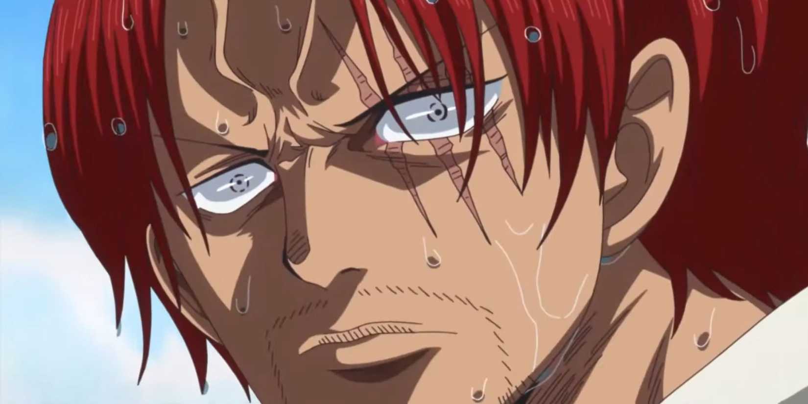 Shanks uses Conqueror's Haki against the Lord of the Coast - One Piece