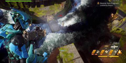 Shooting enemies from above in Anthem