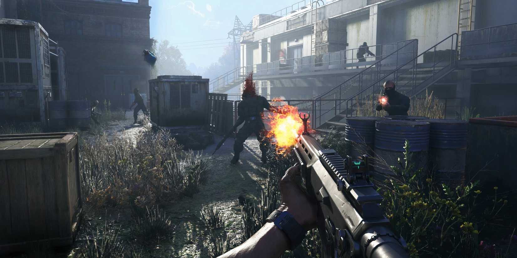 Shooting enemies in Dying Light The Beast