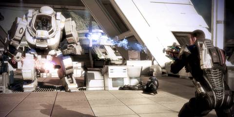 Shooting enemies in Mass Effect 3