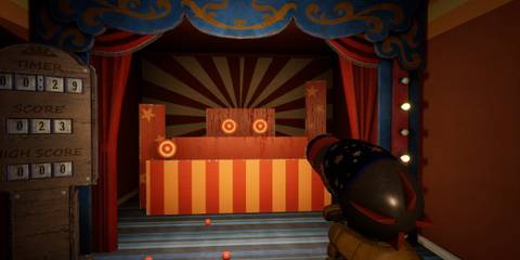 Shooting Gallery Game Big Top Showroom FNAF Secret of the Mimic