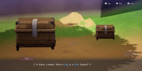 Big or Little Basket choice in Rune Factory Guardians of Azuma