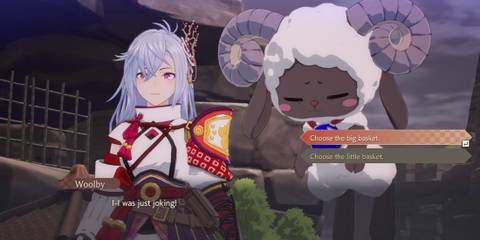 Big or Little Basket player choice in Rune Factory Guardians of Azuma
