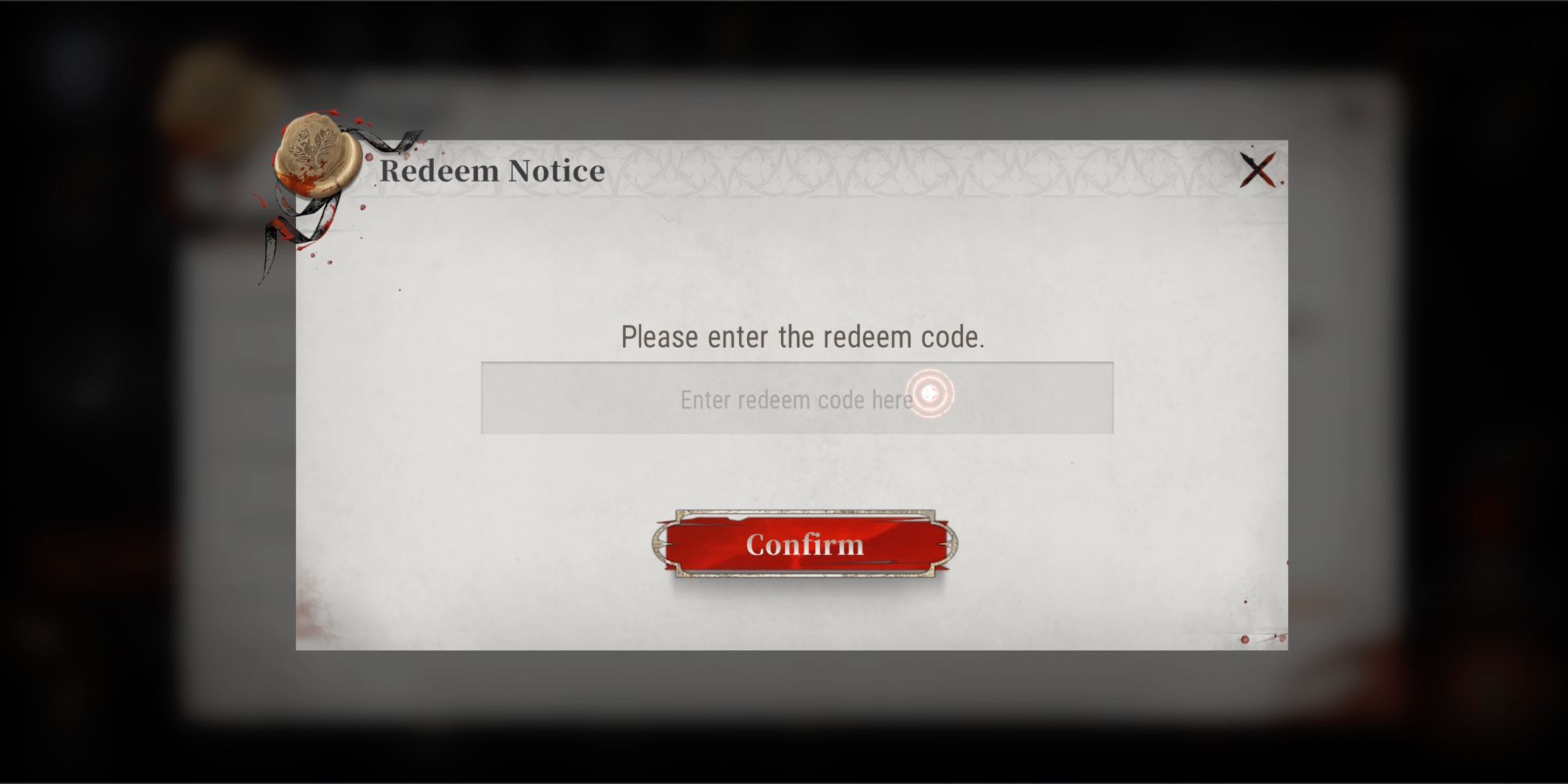 Silver and Blood the codes tab