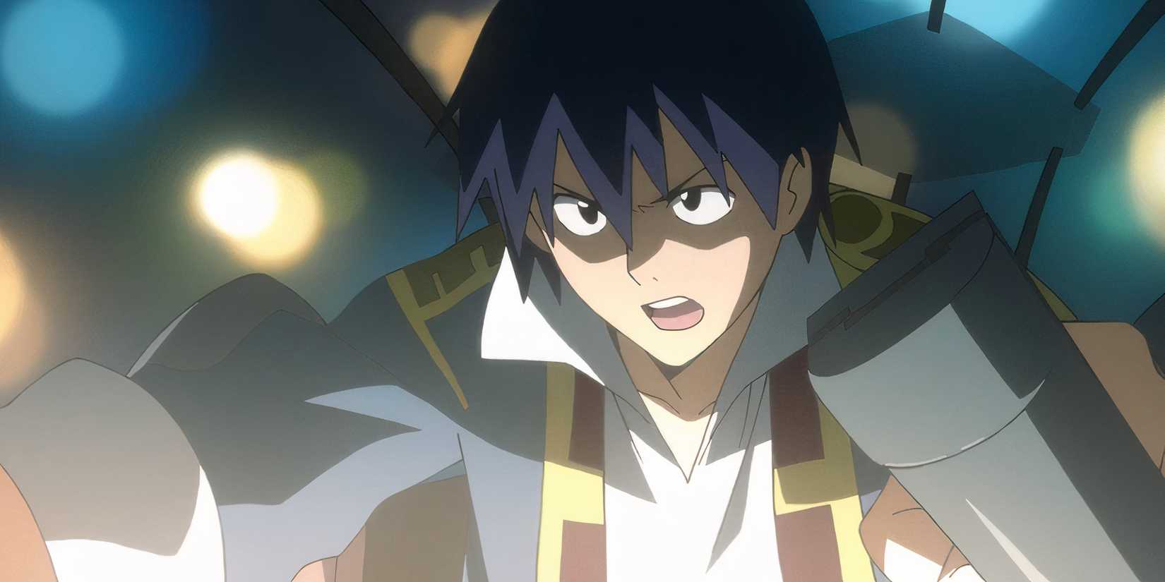 Simon pilotuje Gurren Lagann.