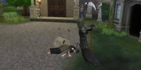 The Sims 4 murder of crow death grim reaper