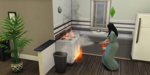 Sims 4 house fire