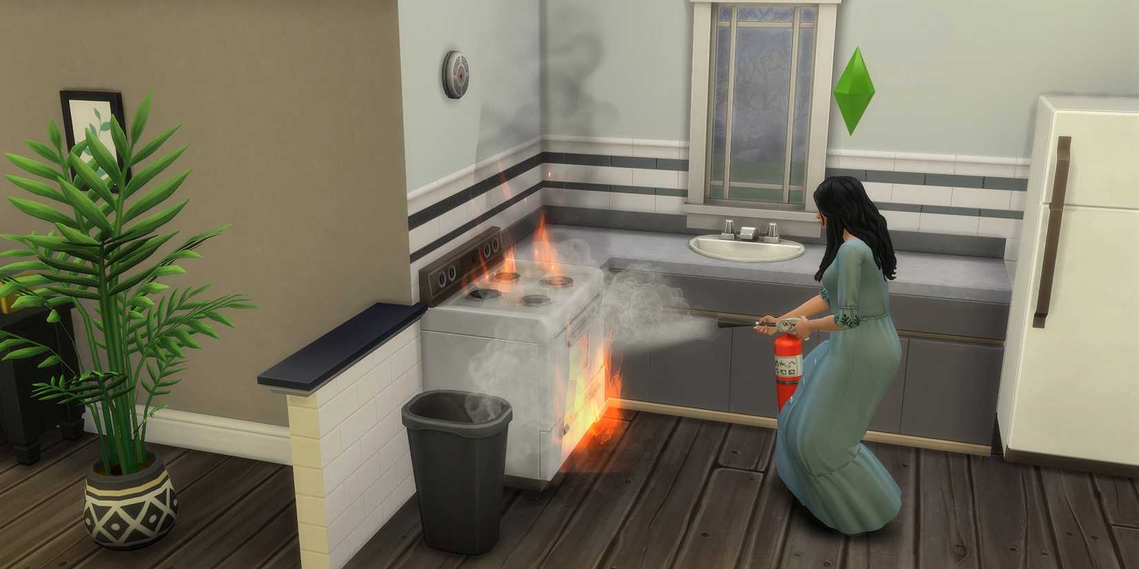Sims 4 house fire