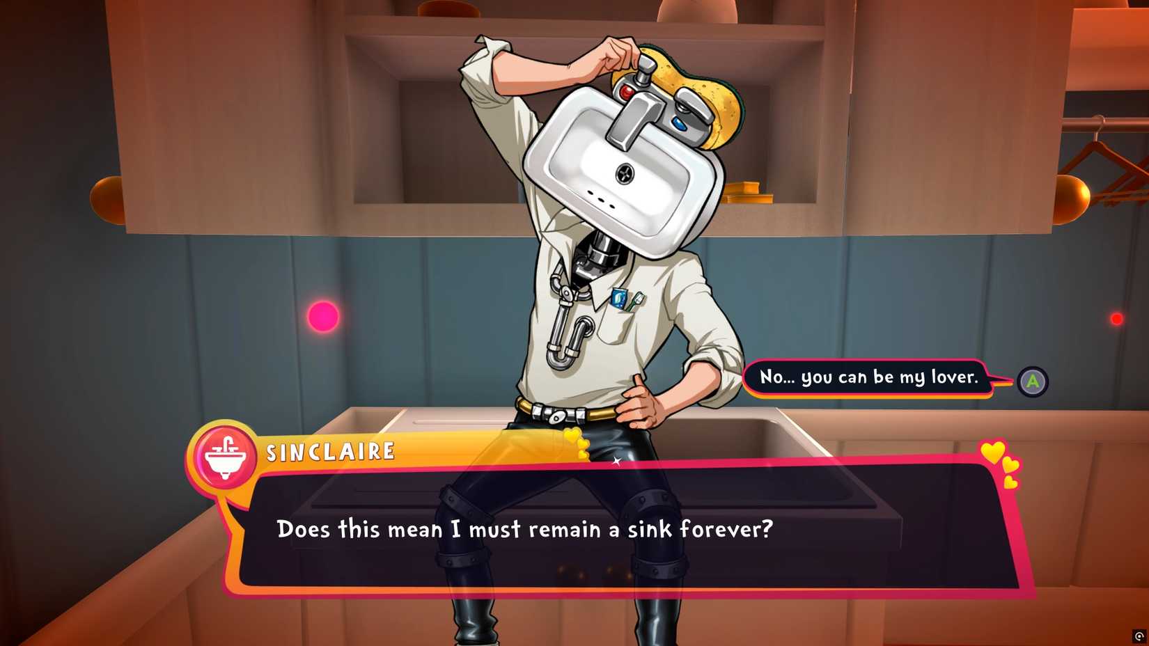 sinclaire romance sink option