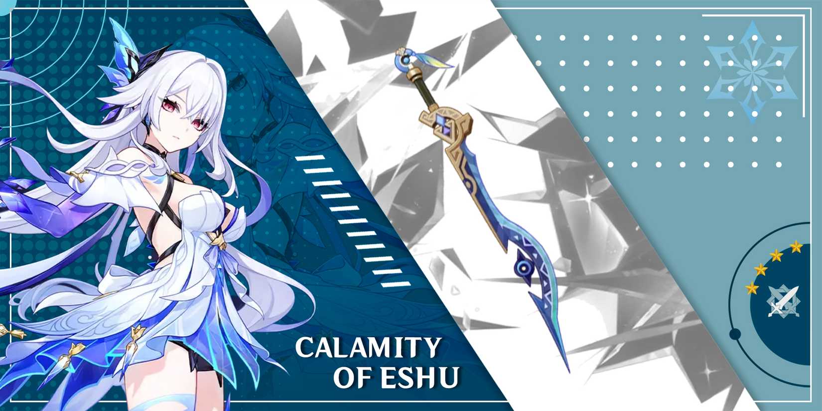 skirk using calamity of eshu weapon in genshin impact