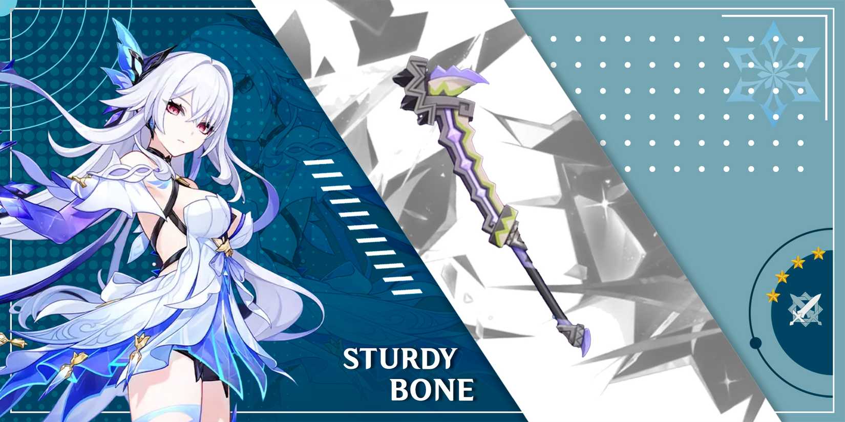 skirk using sturdy bone weapon in genshin impact