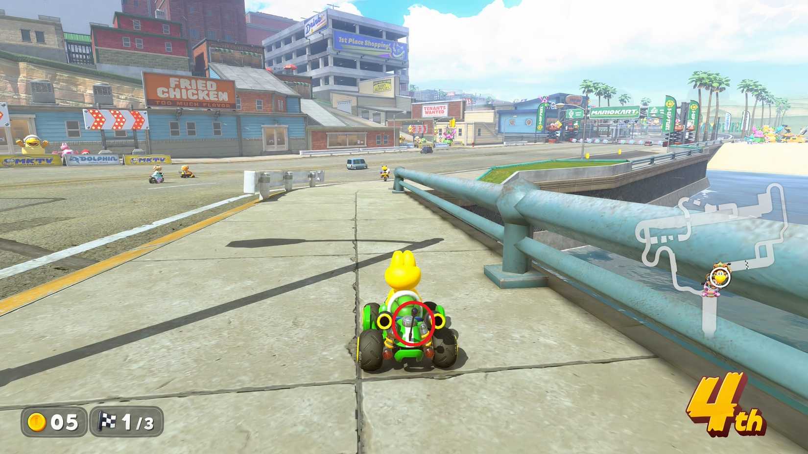 smart steering antenna in mario kart world