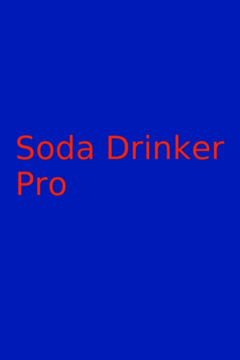 Soda Drinker Pro video game cover art tag