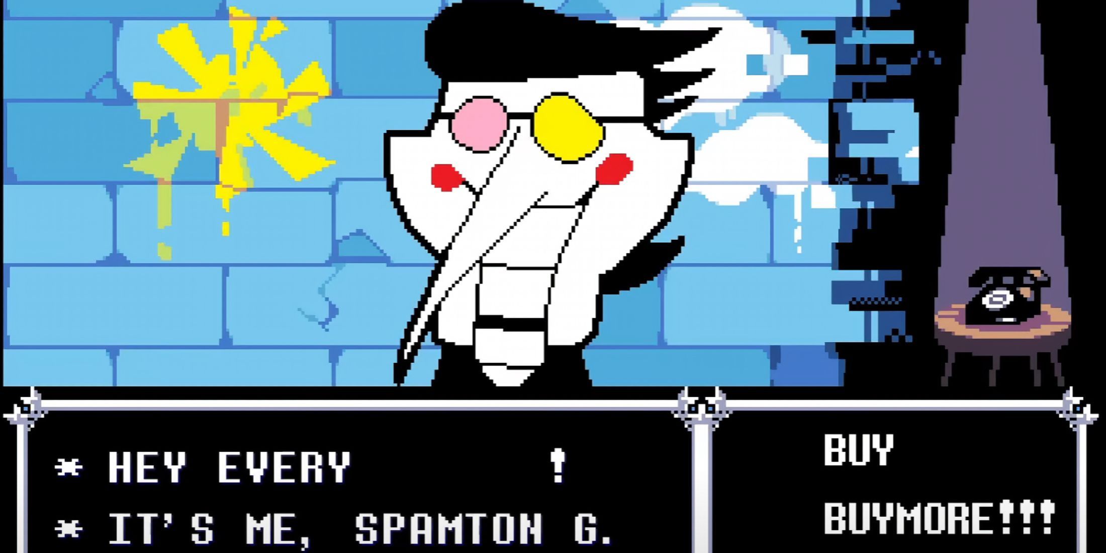 Spamton Kegen en Deltraune