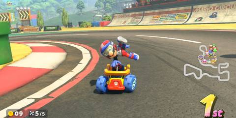 Special Cup Mario Kart World Mario celebrating