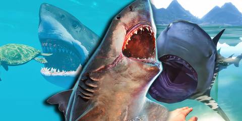 Split image of Stranded Deep, Maneater, and Far Cry 3