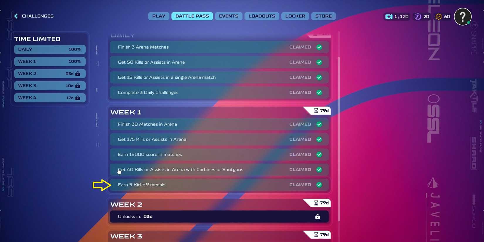 Splitgate 2 Kickoff Medal Challenge