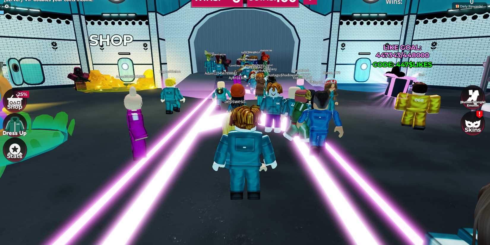 squid game x roblox lobby