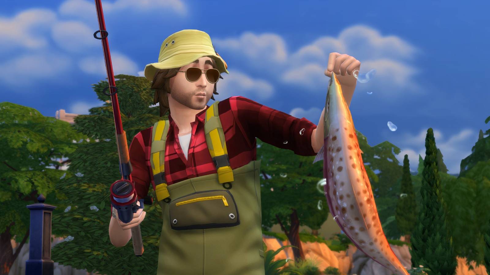 fishing in The Sims 4
