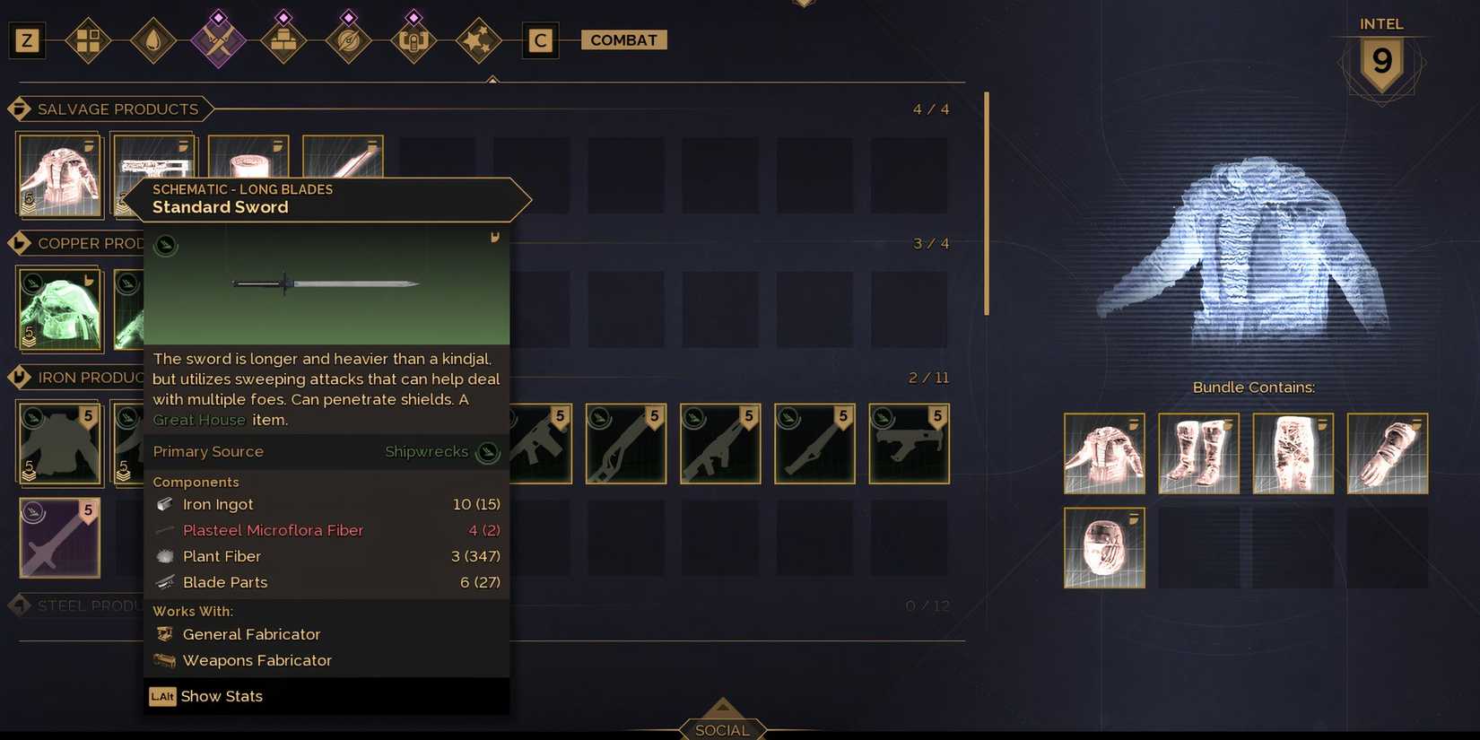 standard sword dune awakening