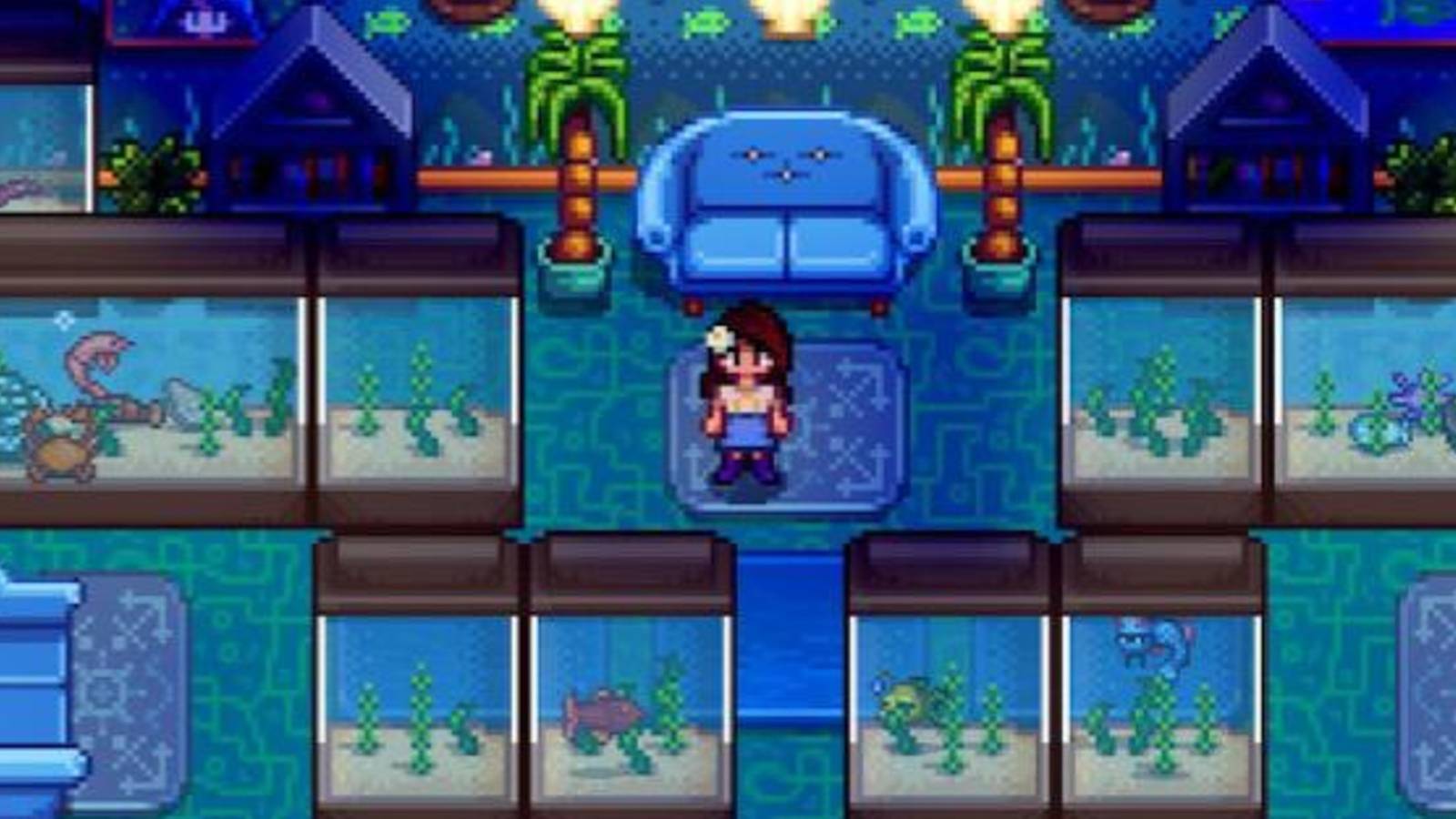 stardew-valley-fish-tank-clay-castle-decoration