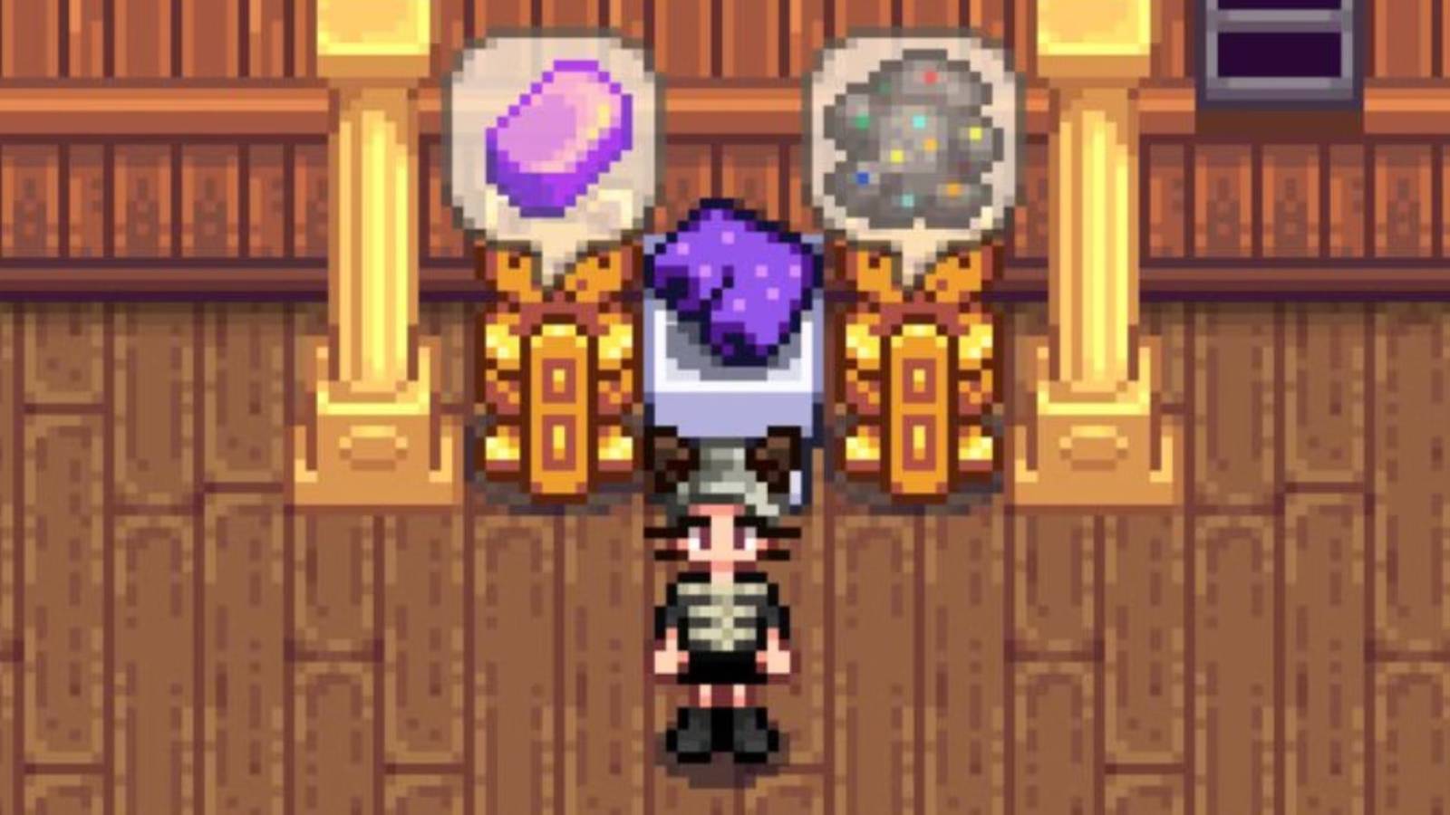 stardew-valley-purple-shorts-fish-tank-decoration