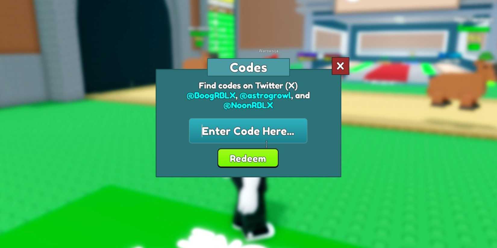 Capybara Coding Roblox: Steal a Capybara Codes