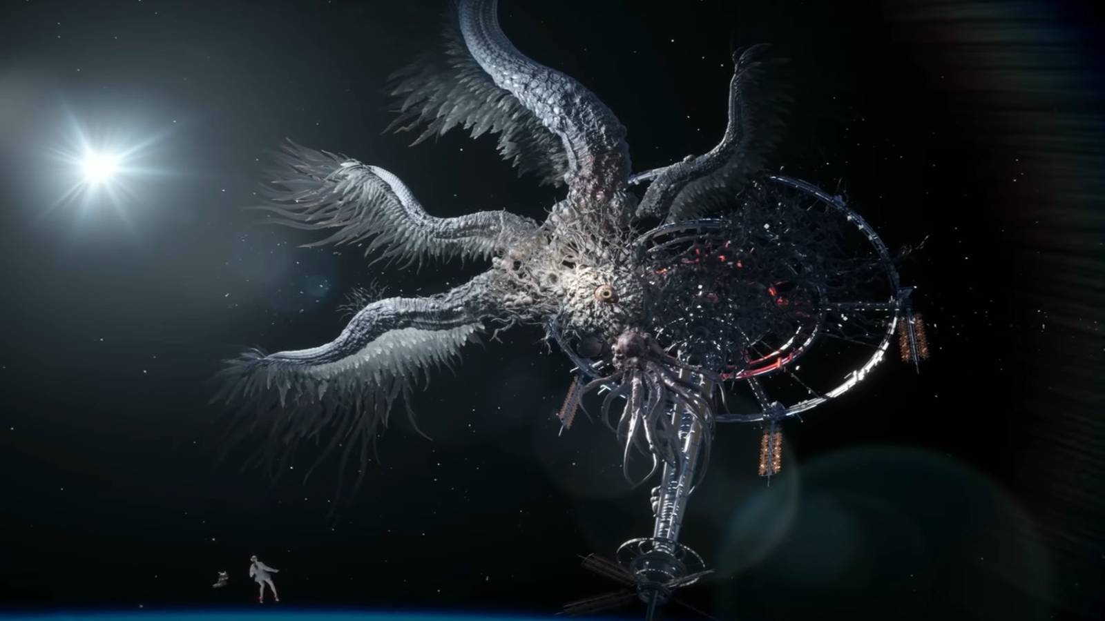 Stellar Blade overpowered builds featured image alpha naytiba and eve in space